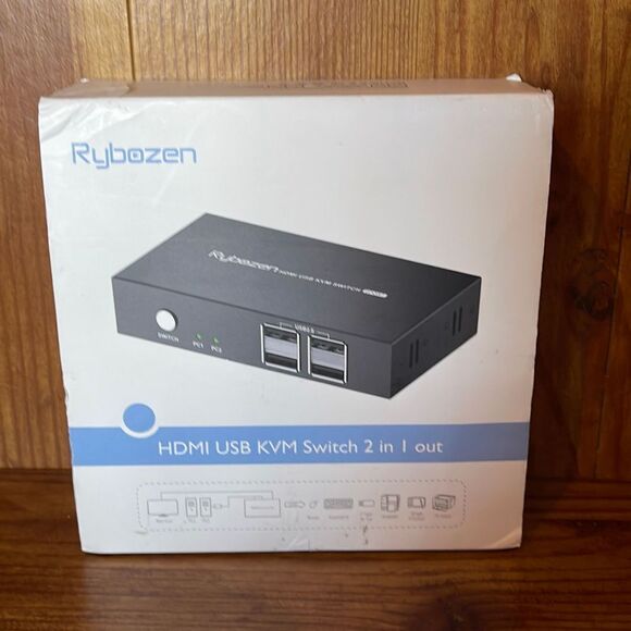 HDMI USB KVM Switch 2 in 1 out, 4K x 2K High Definition - Picture 3 of 7